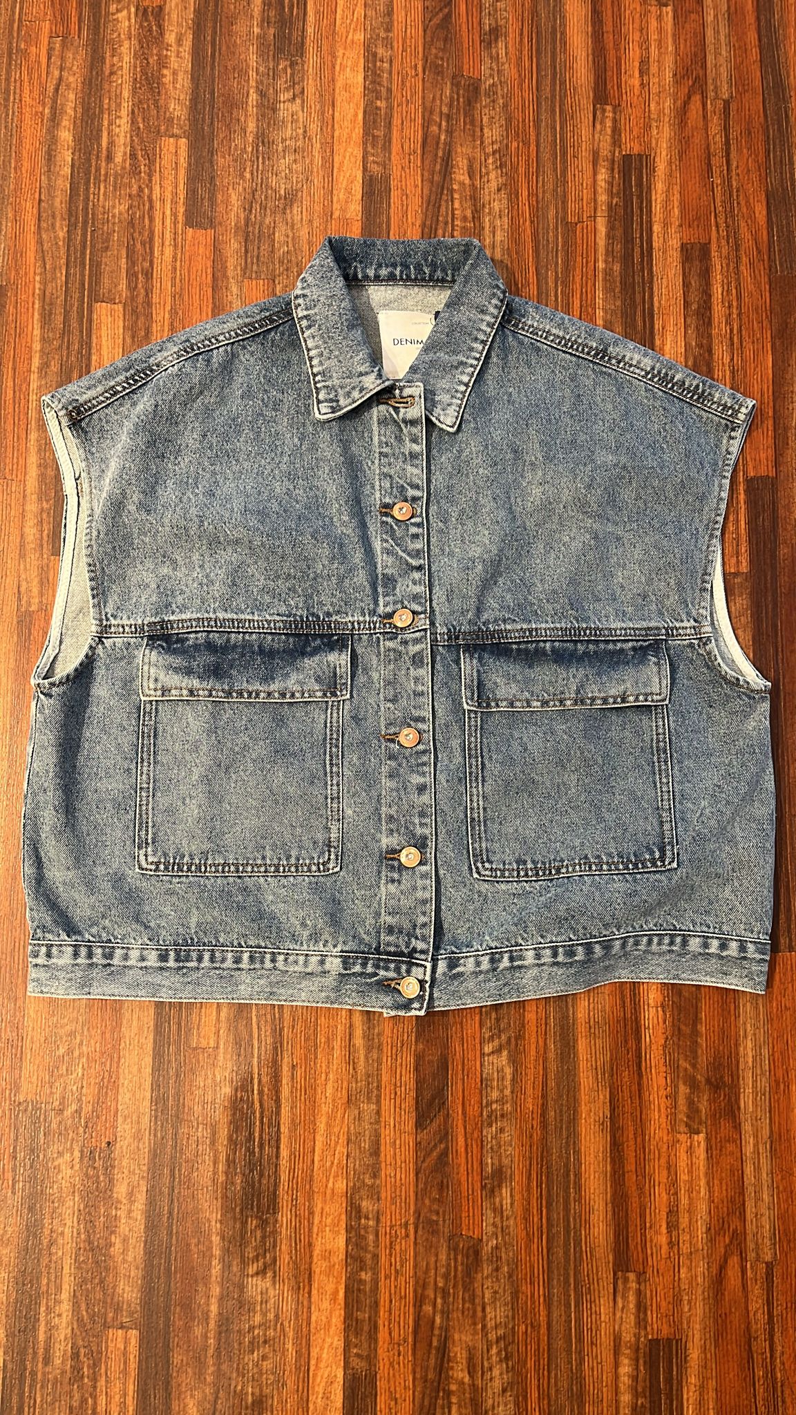 Weste Jeans oversize