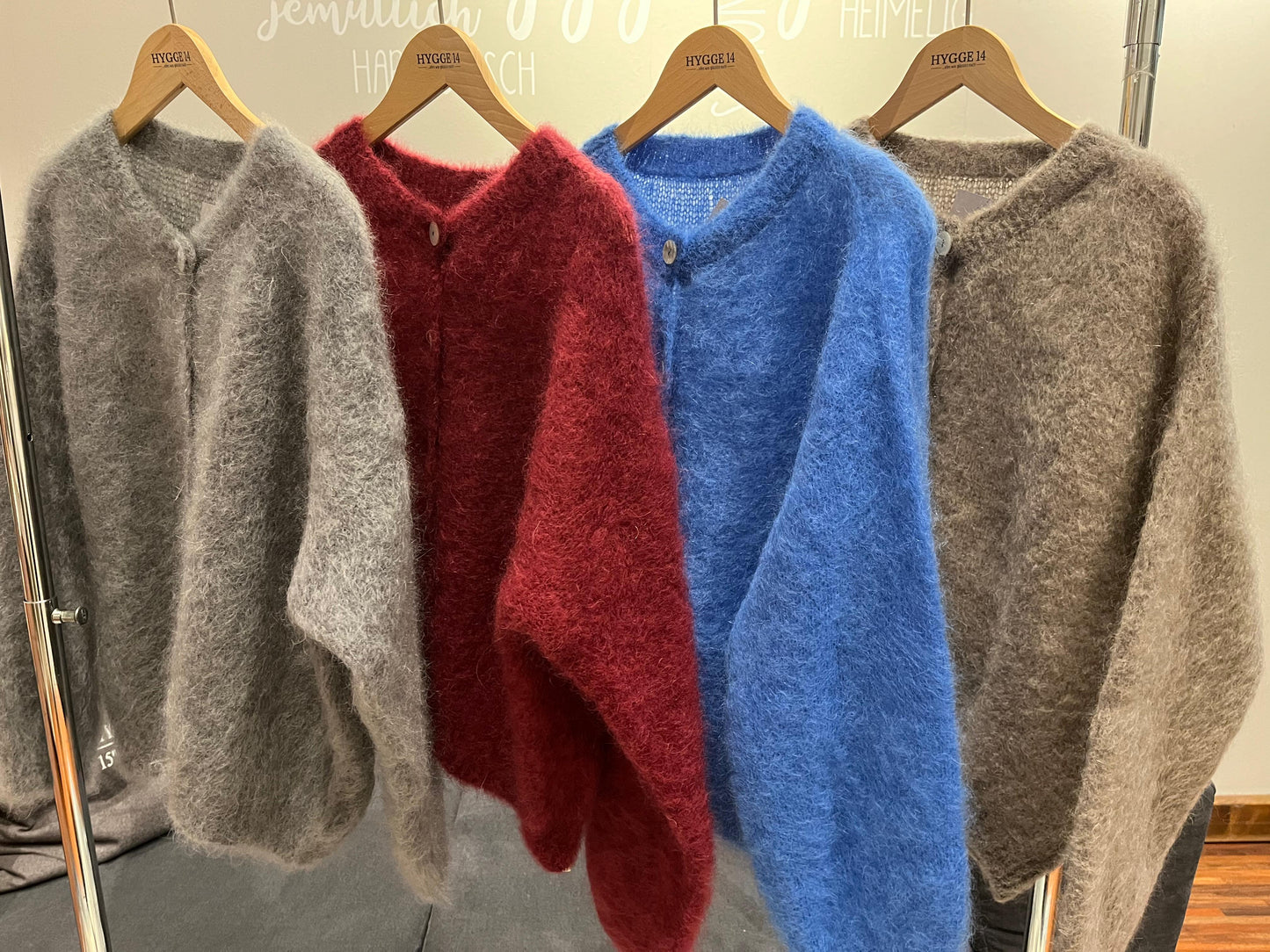 Strick Jacke Mohair Cardigan