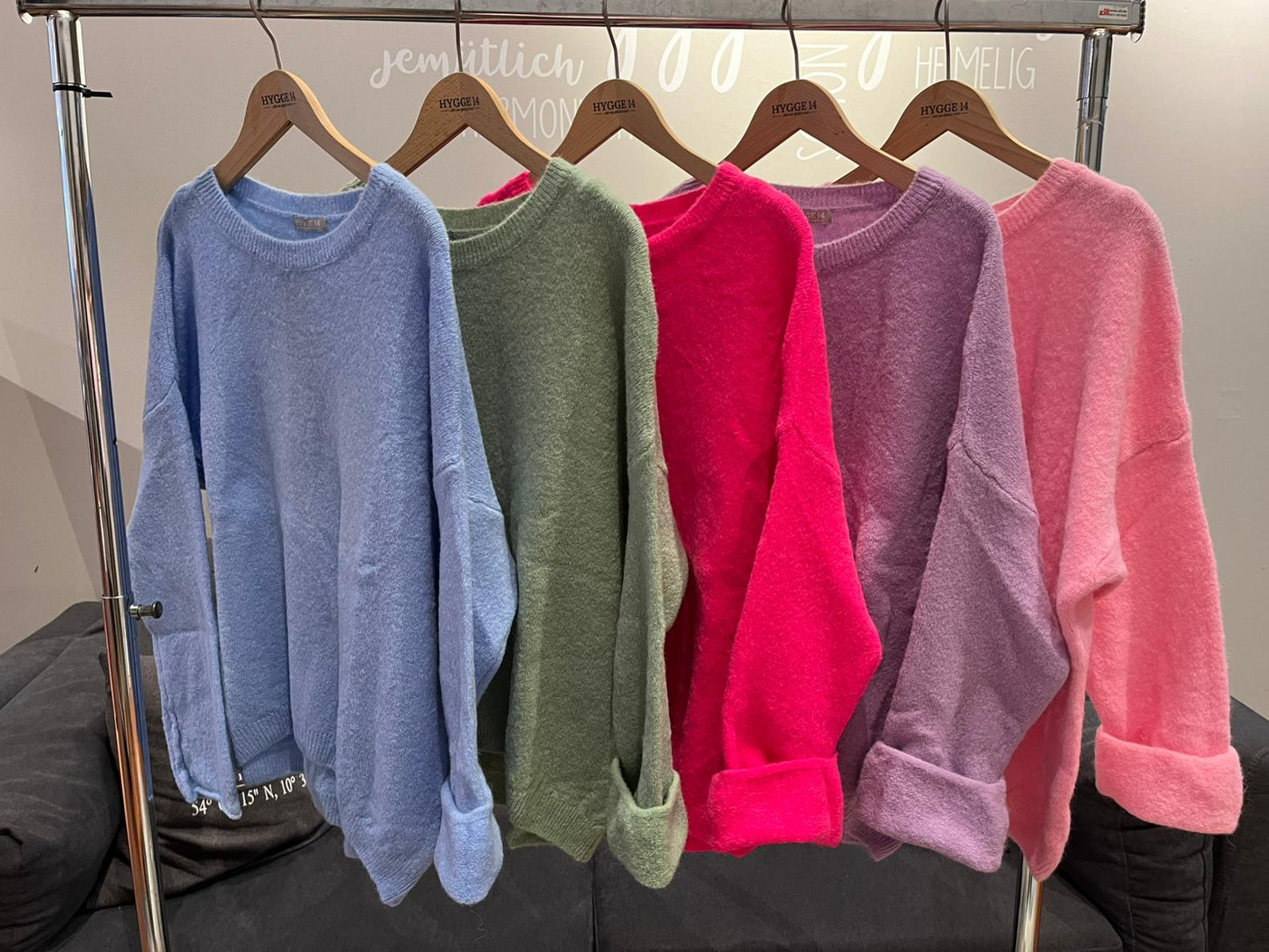 Pullover Boxy Form Alpaka Viskose