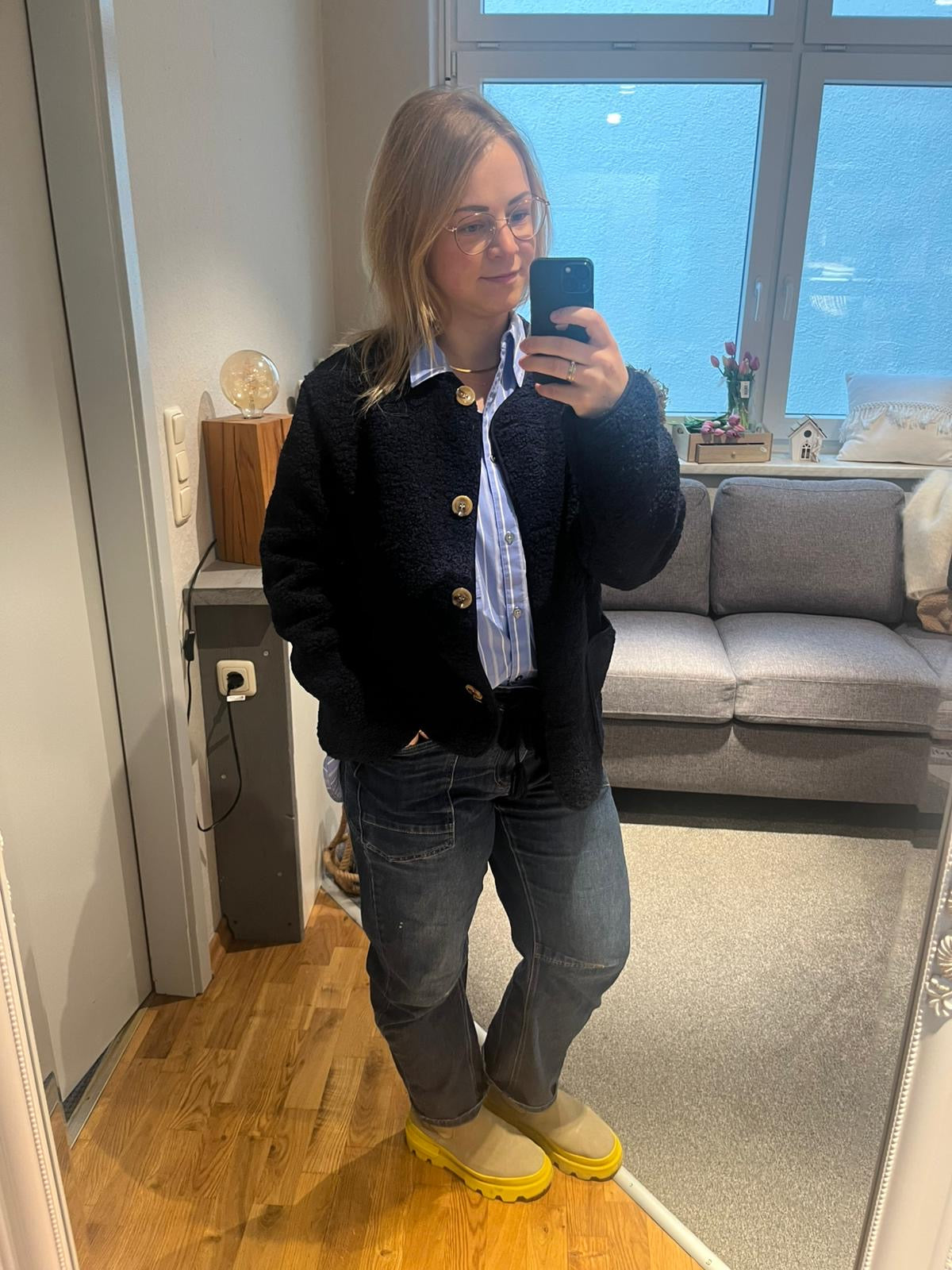 Jacke Teddy  mittlere Länge