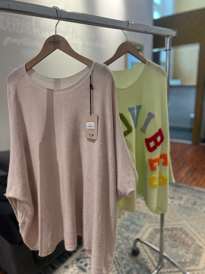 Pullover Oversized GOOD VIBES