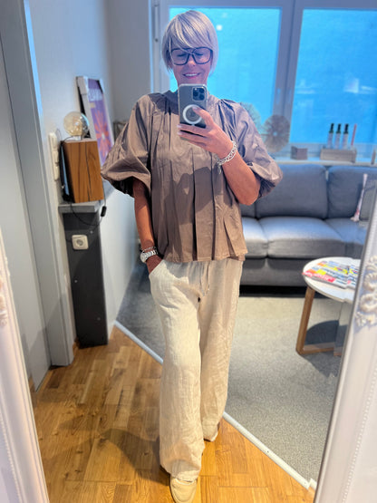 Bluse Puffärmel 1/2 Arm