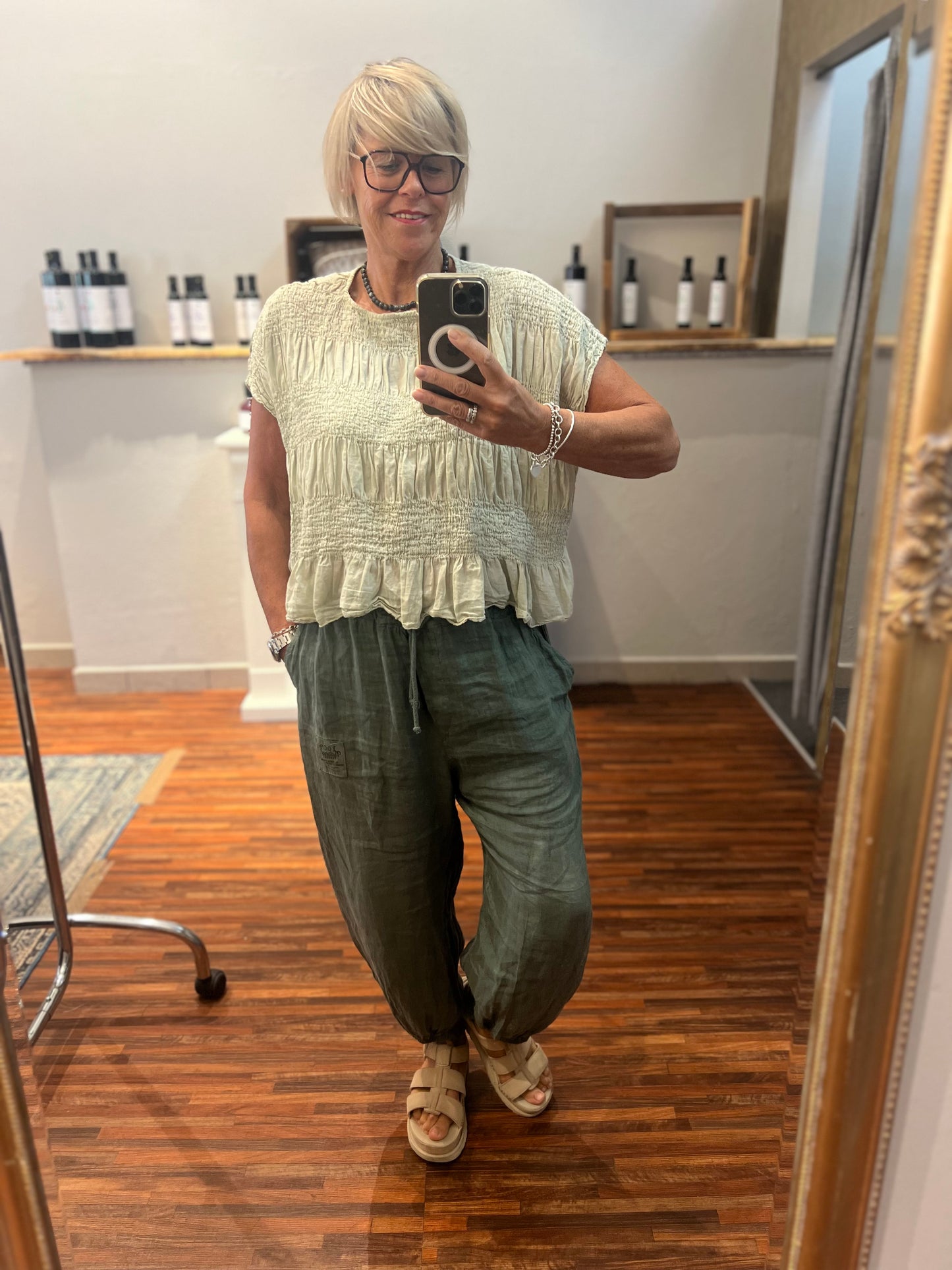 Leinen Hose