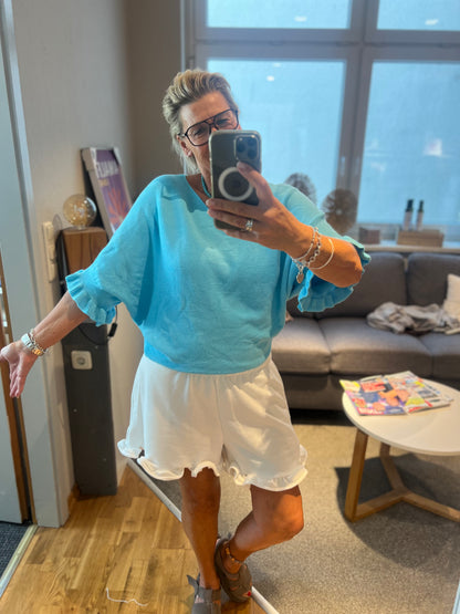 Pulli Rüschen Ärmel