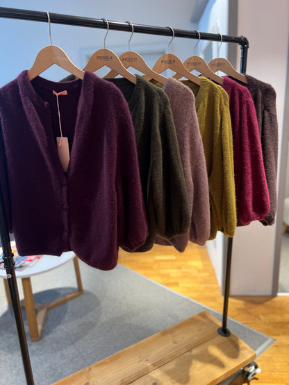 Strickjacke 3/4 Arm V-Ausschnitt