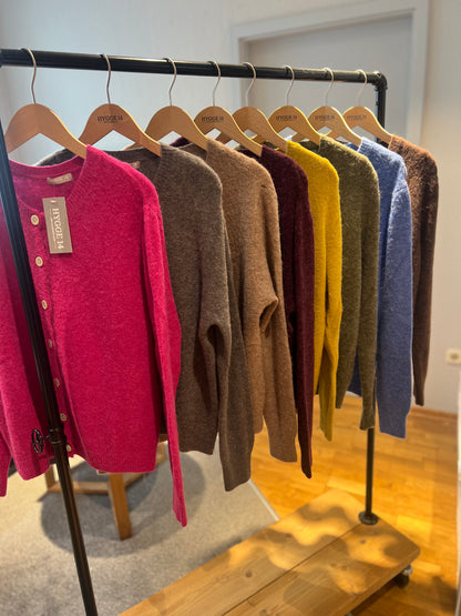Strickjacke Cardigan Alpaka