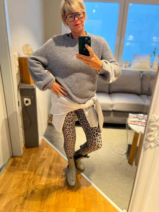 Pullover  Rundhals Ausschnitt