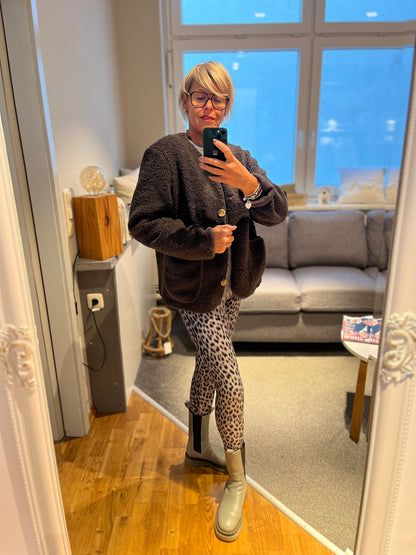 Jacke Teddy  mittlere Länge