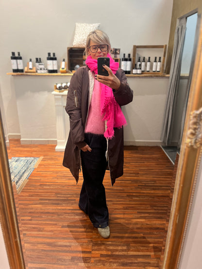 Mohair Pullover V-Ausschnitt