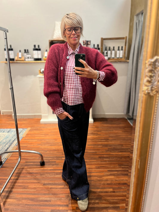 Strick Jacke Mohair Cardigan