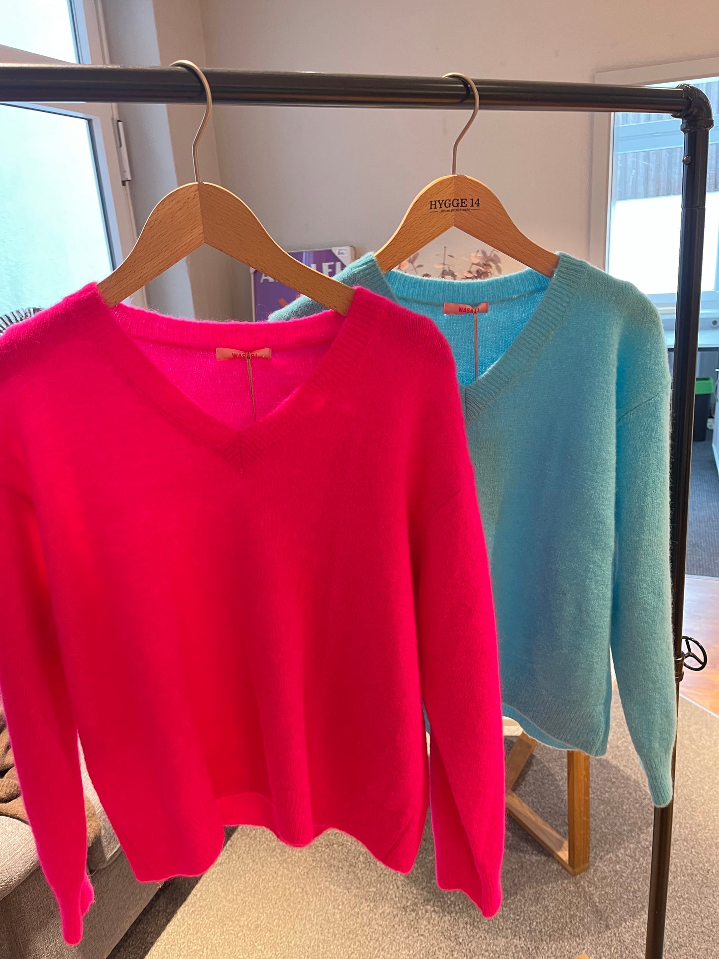 V-Ausschnitt Pullover Alpaka