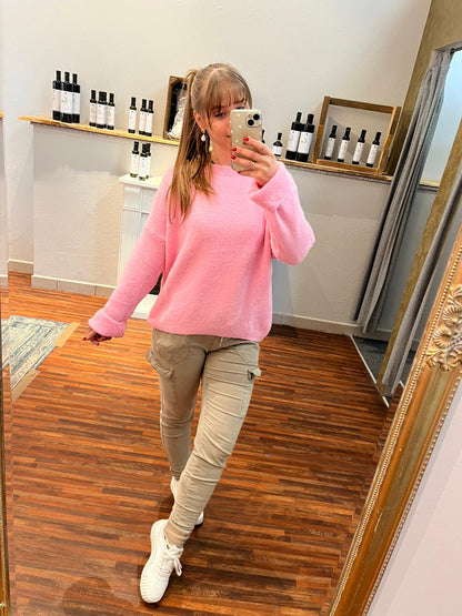 Pullover Boxy Form Alpaka Viskose