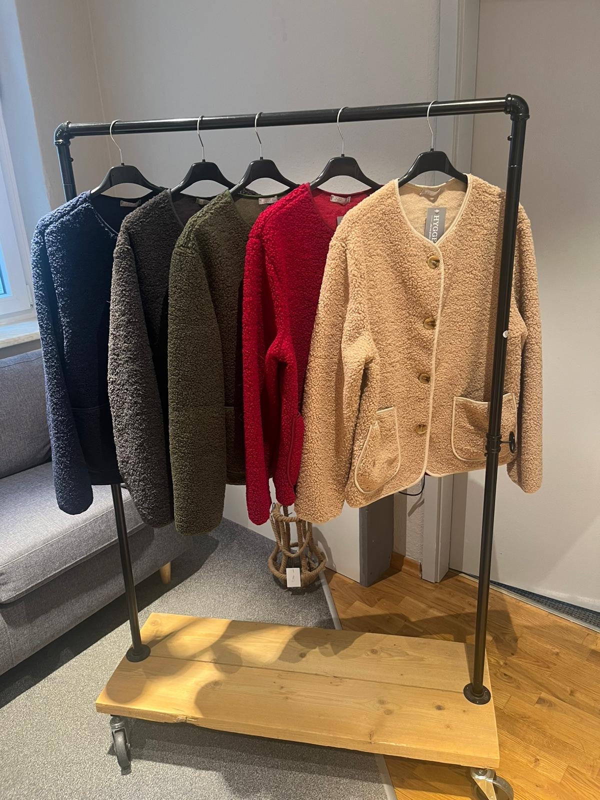 Jacke Teddy  mittlere Länge