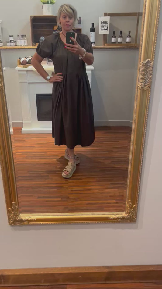 Kleid Baumwolle 1/2 Arm
